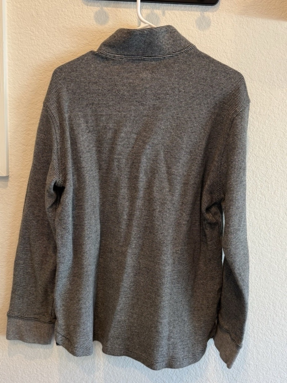 Robert Graham Classic Fit Quarter Zip Pullover Sweater Gray Men’s Large 1/4 - Picture 6 of 8